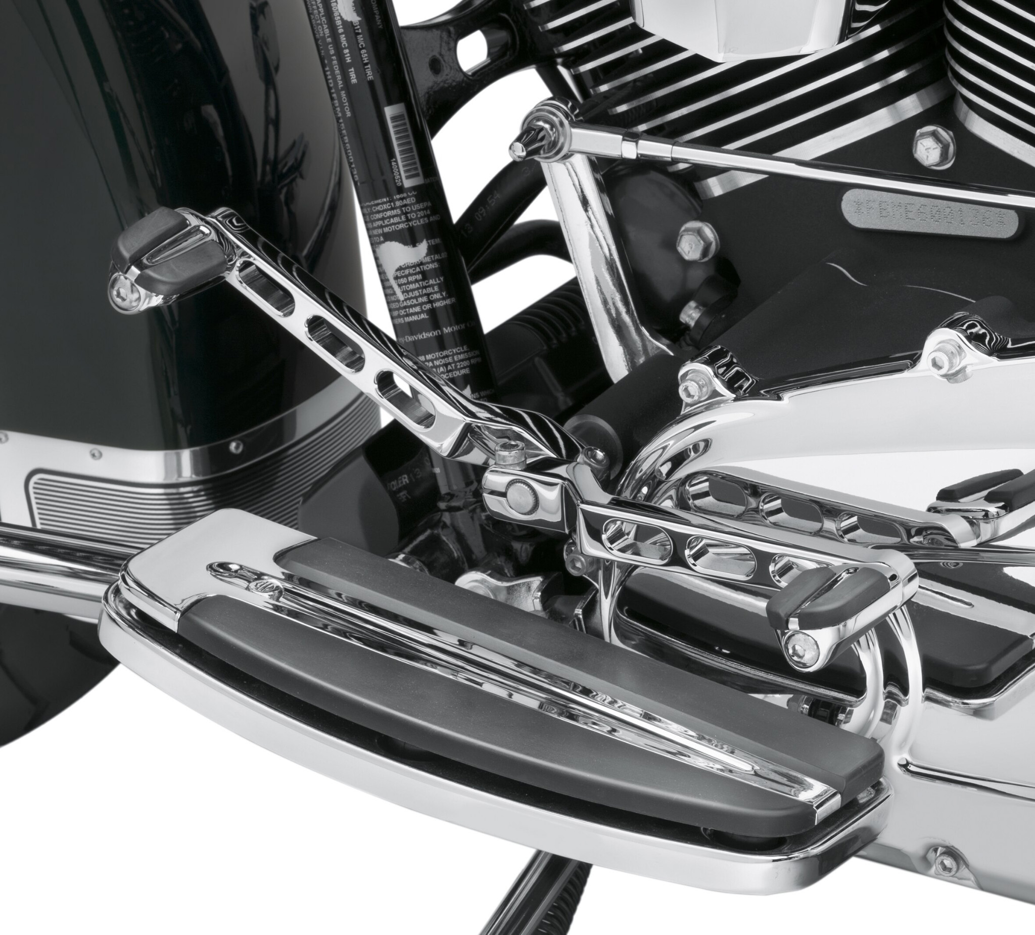 Heel Toe Shifter Lever Chrome fits Harley-Davidson